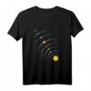 Sonnensystem Planeten Shirt mit Sonne & Umlaufbahn - Perfektes Geschenk für Kinder, Schüler & Hobby-Astronomen