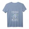 Damen Physik T-Shirt Think Like A Proton Stay Positive – Perfektes Geschenk für Wissenschafts- und Physikliebhaber