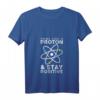 Damen Physik T-Shirt Think Like A Proton Stay Positive – Perfektes Geschenk für Wissenschafts- und Physikliebhaber