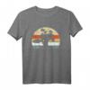 Lustiges Yoga T-Shirt für Lehrer & Schüler - Inhale Exhale, Savasana & Meditation Geschenk im Retro Bonsai Design