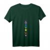 Damen Chakra Regenbogen Yoga Meditation Symbol Spirituell Fraktal T-Shirt mit V-Ausschnitt – Perfekt für Meditation, Yoga & Esoterik-Liebhaber