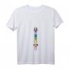 Damen Chakra Regenbogen Yoga Meditation Symbol Spirituell Fraktal T-Shirt mit V-Ausschnitt – Perfekt für Meditation, Yoga & Esoterik-Liebhaber