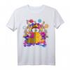 Psychedelic Pyramids Pilze Space Aliens UFO T-Shirt – Trendiges Kunstdesign für Space- und UFO-Fans