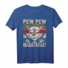 Pew Pew Madafakas Alpaka Lama T-Shirt mit Sonnenbrille und Pistolen - Vintage Sommeroutfit für Tierliebhaber & Humorvolle Geschenke