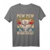 Pew Pew Madafakas Alpaka Lama T-Shirt mit Sonnenbrille und Pistolen - Vintage Sommeroutfit für Tierliebhaber & Humorvolle Geschenke
