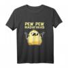 Pew Pew Madafakas Lustiges Küken mit Pistole T-Shirt - Originelles Geburtstagsgeschenk für Hühner- und Sarkasmus-Fans