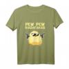 Pew Pew Madafakas Lustiges Küken mit Pistole T-Shirt - Originelles Geburtstagsgeschenk für Hühner- und Sarkasmus-Fans