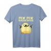 Pew Pew Madafakas Lustiges Küken mit Pistole T-Shirt - Originelles Geburtstagsgeschenk für Hühner- und Sarkasmus-Fans