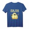Pew Pew Madafakas Lustiges Küken mit Pistole T-Shirt - Originelles Geburtstagsgeschenk für Hühner- und Sarkasmus-Fans