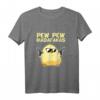 Pew Pew Madafakas Lustiges Küken mit Pistole T-Shirt - Originelles Geburtstagsgeschenk für Hühner- und Sarkasmus-Fans