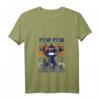 Lustiges Affen T-Shirt mit Pistole - Vintage Damen & Herren Shirt für Weihnachten, Geburtstag & Geschenkideen