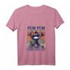 Lustiges Affen T-Shirt mit Pistole - Vintage Damen & Herren Shirt für Weihnachten, Geburtstag & Geschenkideen