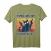 Yippie Aye Yay Madafakas Katze T-Shirt mit Pistolen – Lustiges Vintage Katzen Design für Katzenliebhaber & Humor-Fans