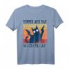 Yippie Aye Yay Madafakas Katze T-Shirt mit Pistolen – Lustiges Vintage Katzen Design für Katzenliebhaber & Humor-Fans