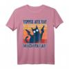 Yippie Aye Yay Madafakas Katze T-Shirt mit Pistolen – Lustiges Vintage Katzen Design für Katzenliebhaber & Humor-Fans