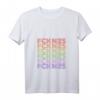 Damen FCK NZS & Gegen Rassismus Faschismus Regenbogen V-Ausschnitt T-Shirt - Demonstrationskleidung & Statement-Shirt gegen Rechts