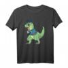 T-Rex als Polizist T-Shirt für Jungen - Lustiges Dino Kinder T-Shirt mit klassischem Schnitt