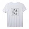 PAPA minimalistisch dezent - Vatertag T-Shirt für stilvollen, zeitlosen Luxus
