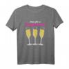 Gruppen Sekt Silvester Outfit Partnerlook T-Shirt – Lustiges Party Shirt für Damen & Herren für die Silvesternacht