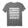 Systemadministrator Informatiker Witz T-Shirt – Lustiges Developer Motiv für Nerds, Geeks & Entwickler als Geschenkidee