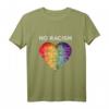 No Racism Herz Anti Rassismus T-Shirt - Statement gegen Fremdenhass, Rassismus & Polizeigewalt für Frieden & Gleichheit