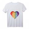 No Racism Herz Anti Rassismus T-Shirt - Statement gegen Fremdenhass, Rassismus & Polizeigewalt für Frieden & Gleichheit