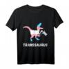 Trans Dinosaurier T-Rex LGBT Pride T-Shirt – Support für Transgender, Schwule, Lesben & Bisexuelle bei Pride & Gleichheitsaktionen