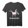Trans Dinosaurier T-Rex LGBT Pride T-Shirt – Support für Transgender, Schwule, Lesben & Bisexuelle bei Pride & Gleichheitsaktionen