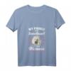 Damen & Herren Hund T-Shirt mit Pudel-Motiv 'Mein Pudel Ist Ein Schatz' - Leichtes, klassisch geschnittenes V-Ausschnitt Shirt
