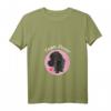 Damen Pudel T-Shirt - Süßes Comic-Design mit schwarzem Pudel im V-Ausschnitt, Perfekt für Pudelliebhaber, Pudelmamas und Tierfreunde