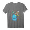 Kinder T-Shirt Rakete & Astronaut im Weltall zum 6. Geburtstag – Cooler Raumfahrt Geburtstagsshirt für Jungen und Mädchen