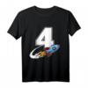 Kinder Rakete T-Shirt für 4. Geburtstag Junge – Weltraum Raumschiff Motiv, Ideal als Geburtstagsgeschenk für kleine Astronauten