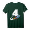 Kinder Rakete T-Shirt für 4. Geburtstag Junge – Weltraum Raumschiff Motiv, Ideal als Geburtstagsgeschenk für kleine Astronauten
