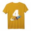 Kinder Rakete T-Shirt für 4. Geburtstag Junge – Weltraum Raumschiff Motiv, Ideal als Geburtstagsgeschenk für kleine Astronauten