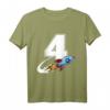 Kinder Rakete T-Shirt für 4. Geburtstag Junge – Weltraum Raumschiff Motiv, Ideal als Geburtstagsgeschenk für kleine Astronauten