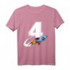 Kinder Rakete T-Shirt für 4. Geburtstag Junge – Weltraum Raumschiff Motiv, Ideal als Geburtstagsgeschenk für kleine Astronauten
