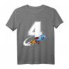 Kinder Rakete T-Shirt für 4. Geburtstag Junge – Weltraum Raumschiff Motiv, Ideal als Geburtstagsgeschenk für kleine Astronauten