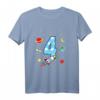 Kinder 4. Geburtstag Rakete T-Shirt für Jungen – Lustiges Weltraum-Outfit für Geburtstag, Kindergarten & Schule