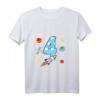 Kinder 4. Geburtstag Rakete T-Shirt für Jungen – Lustiges Weltraum-Outfit für Geburtstag, Kindergarten & Schule