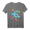 Kinder 6. Geburtstag Jungen & Mädchen Planeten Weltraum T-Shirt - Perfekt für Astronauten-Party & Geburtstagsgeschenke