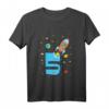 Kinder T-Shirt Rakete zum 5. Geburtstag – Cooles Raumfahrt Geburtstagsshirt für Jungen & Mädchen, als tolles Geschenk für kleine Raumfahrt-Fans