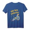Kinder Geburtstagsshirt Ich bin 6 Jahre mit Weltraum, Planeten und Rakete - Perfektes Geschenk zum 6. Geburtstag für Jungen