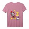 Kinder 2. Geburtstag T-Shirt mit Rakete und Astronaut - Perfekt für den Weltraum-Fan zum Geburtstag, Kindergarten & Schule
