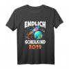 Kinder Schulkind Rakete Planet Jungen Einschulung T-Shirt - Lustiges Weltraum Design für den Schulstart & als Einschulungsgeschenk 2019