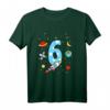 Kinder 6. Geburtstag Rakete T-Shirt für Jungen – Lustiges Weltraum-Outfit für den sechsten Geburtstag, ideal als Geschenk für Sohn, Enkel oder Neffen