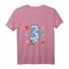 Kinder 3. Geburtstag Rakete T-Shirt für Jungen - Lustiges Weltraum Outift zum Geburtstag, Kindergarten & Schule