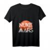 Nuke Mars Terraforming Rakete T-Shirt - Weltraum, Planet Mars & Astronauten Fanshirt mit V-Ausschnitt für Raumfahrtenthusiasten