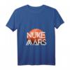 Nuke Mars Terraforming Rakete T-Shirt - Weltraum, Planet Mars & Astronauten Fanshirt mit V-Ausschnitt für Raumfahrtenthusiasten