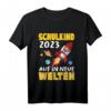 Kinder T-Shirt zum HapOwl mit Universum, Raketen und Sternen – Perfektes Einschulungsgeschenk für kleine Weltraumfans