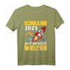 Kinder T-Shirt zum HapOwl mit Universum, Raketen und Sternen – Perfektes Einschulungsgeschenk für kleine Weltraumfans